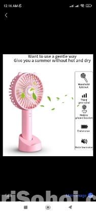 KOZMEN Portable USB Rechargeable Mini Handheld Fan